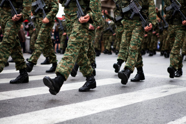 soldiers on uniform, parade